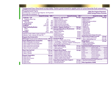ORAC-Energy Protein & Greens – Unflavored